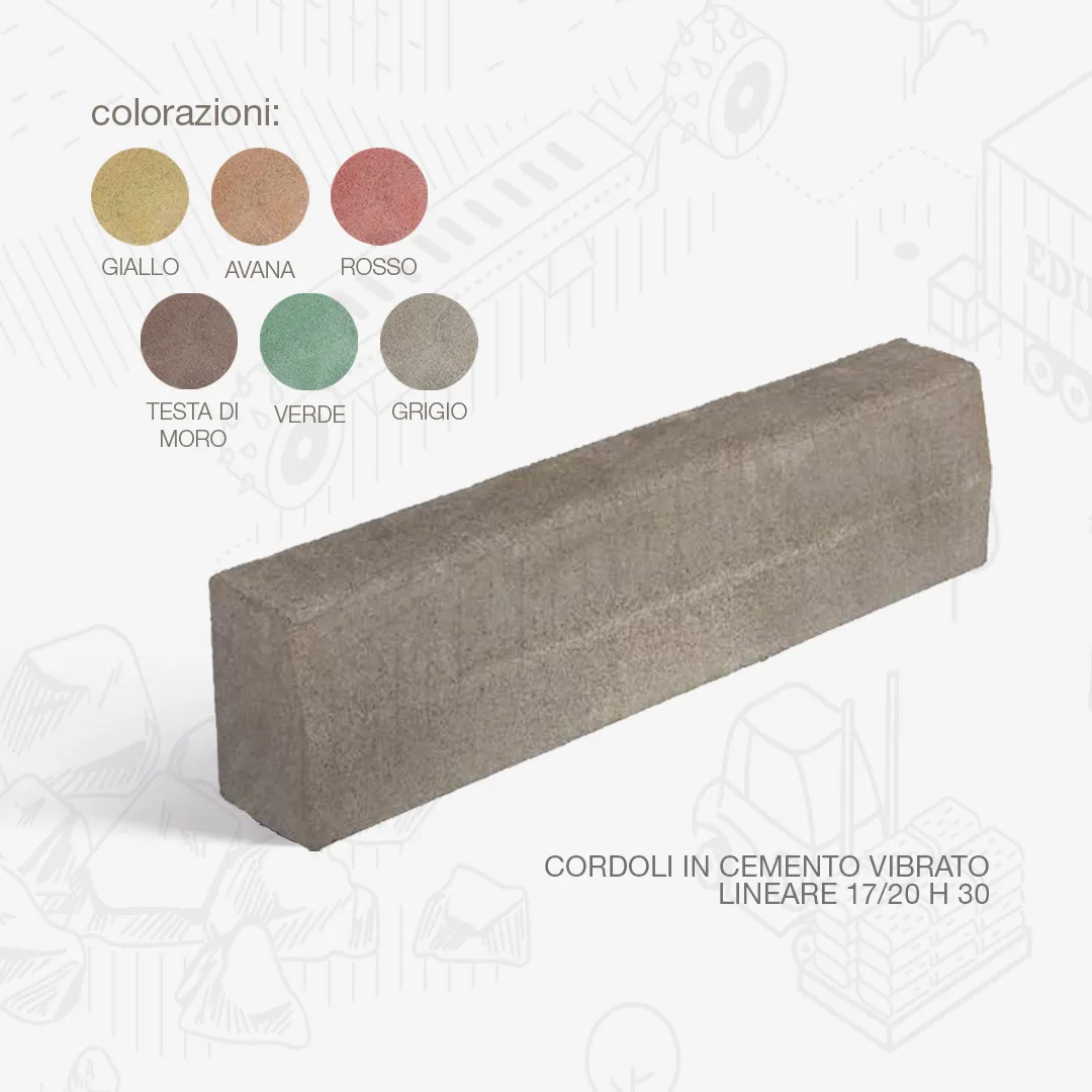 Edilbloc cordoli in cemento vibrato lineari