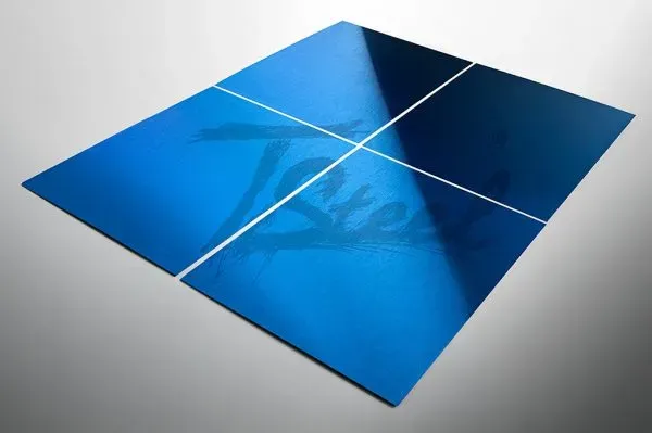 Steel Color TSteel Blu lamiera satinata