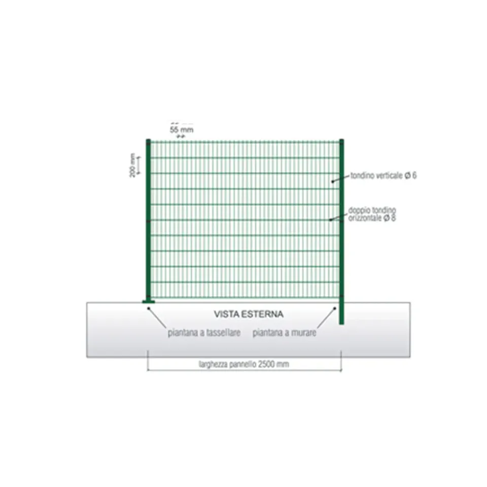 Orlando Vera 886 pannello rete elettrosaldata 55x200 mm