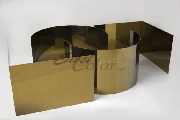 Steel Color INCO Oro Satinato Inc. lamiera oro