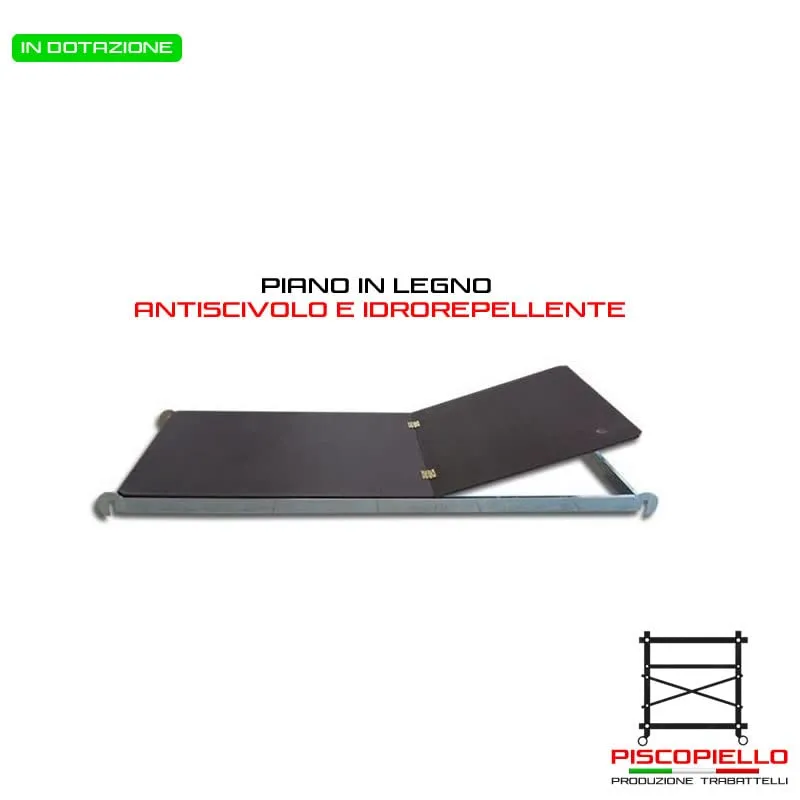 Piscopiello Real Plus trabattello 4,60 m con piano