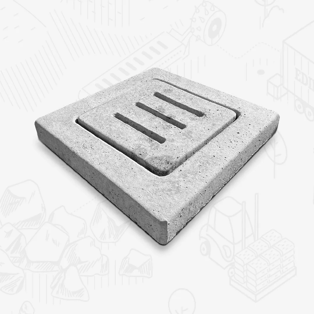 Edilbloc Solette quadrate chiusino pedonale cemento pozzetto