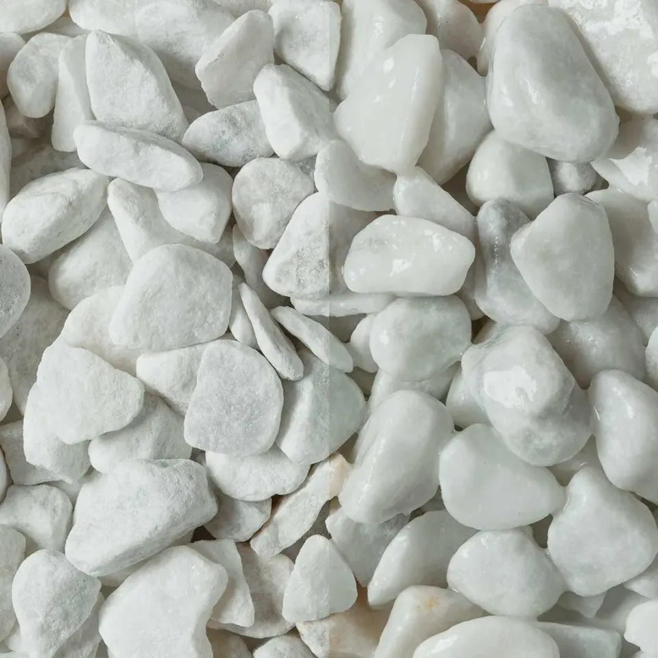 Edilbloc Bianco di Carrara ciottolo bianco da esterno