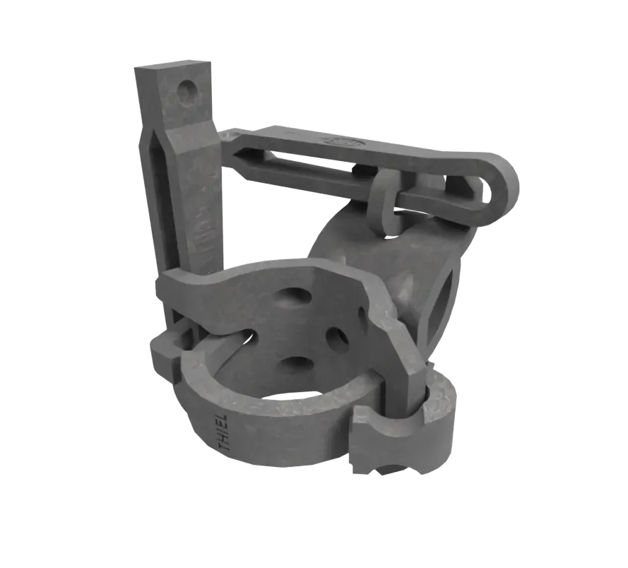 Thiel SW giunto ortogonale a cuneo 48,3 mm zincato