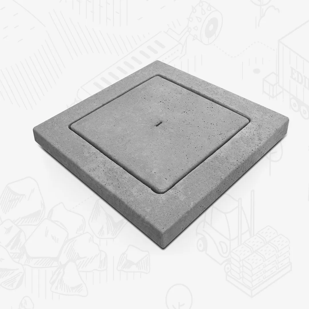 Edilbloc Solette quadrate chiusino pedonale cemento pozzetto