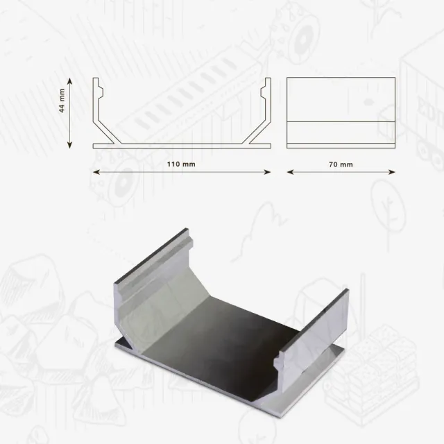 Edilbloc Top Line MINI connettore per canalina
