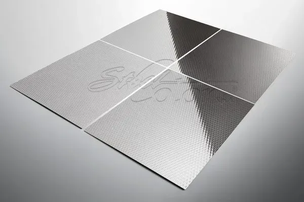 Steel Color 2WL Lucido lamiera bugnata lucida