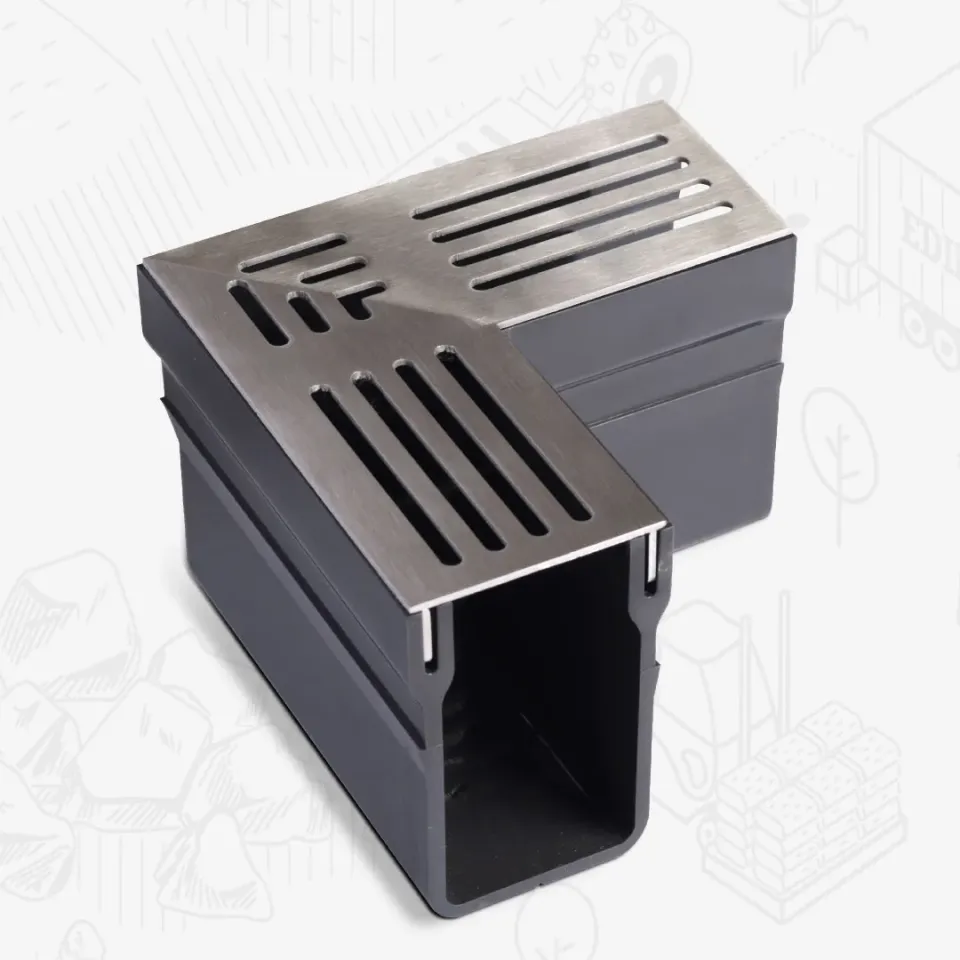 Edilbloc Angolo S.D. canalina drenaggio 90°
