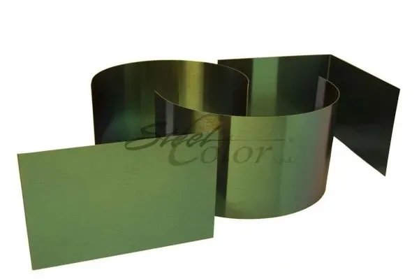 Steel Color INCO Verde Satinato lamiera inox verde satinata
