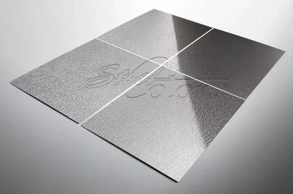 Steel Color Pelle Lucido lamiera inox rigidizzata lucida