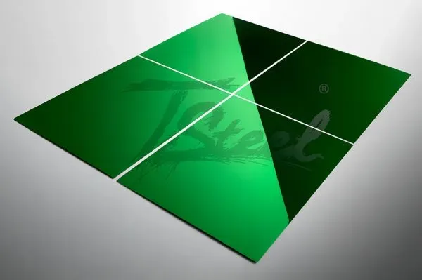 Steel Color TSteel Verde SM lamiera satinata
