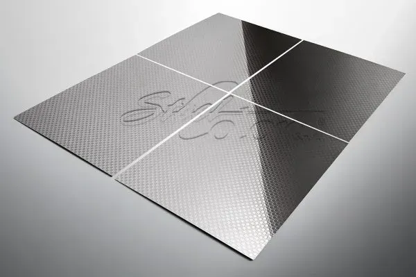Steel Color Quadro Lucido lamiera rigidizzata