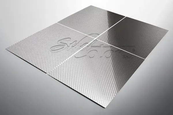 Steel Color Dama lamiera inox bugnata lucida