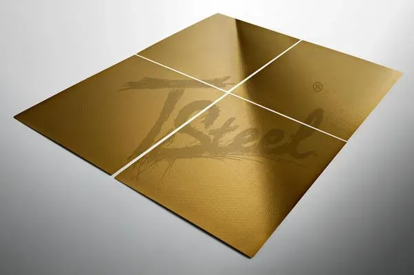 Steel Color TSteel Lino Oro lamiera oro