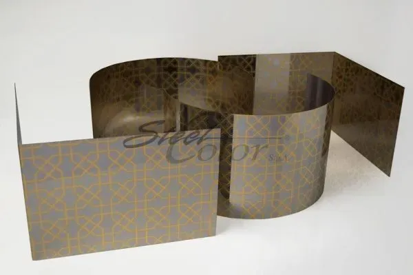 Steel Color SC 431 Gold lamiera inox incisa oro