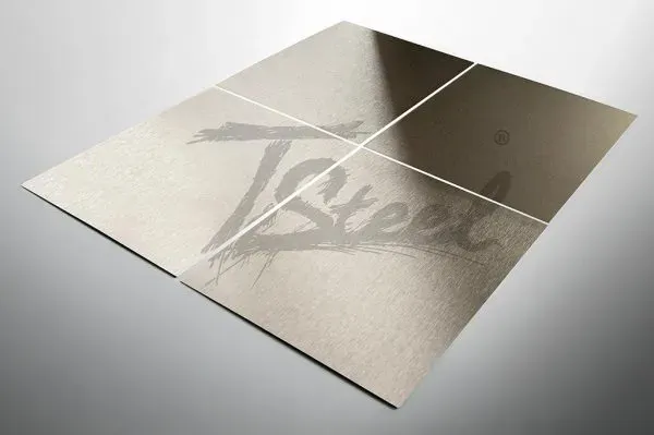 Steel Color TSteel Champagne lamiera satinata