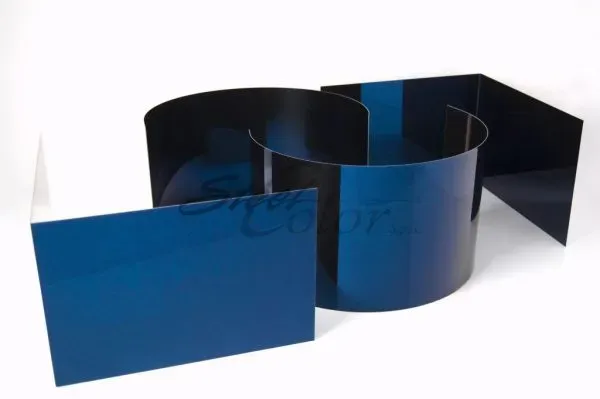 Steel Color Blu Lucido lamiera colorata