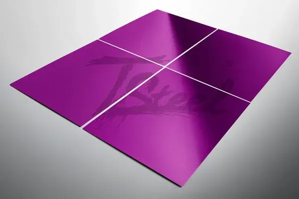 Steel Color TSteel Rosso Pallinato lamiera inox rossa