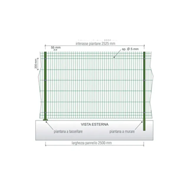 Orlando Itria 2500 pannello recinzione 55x200