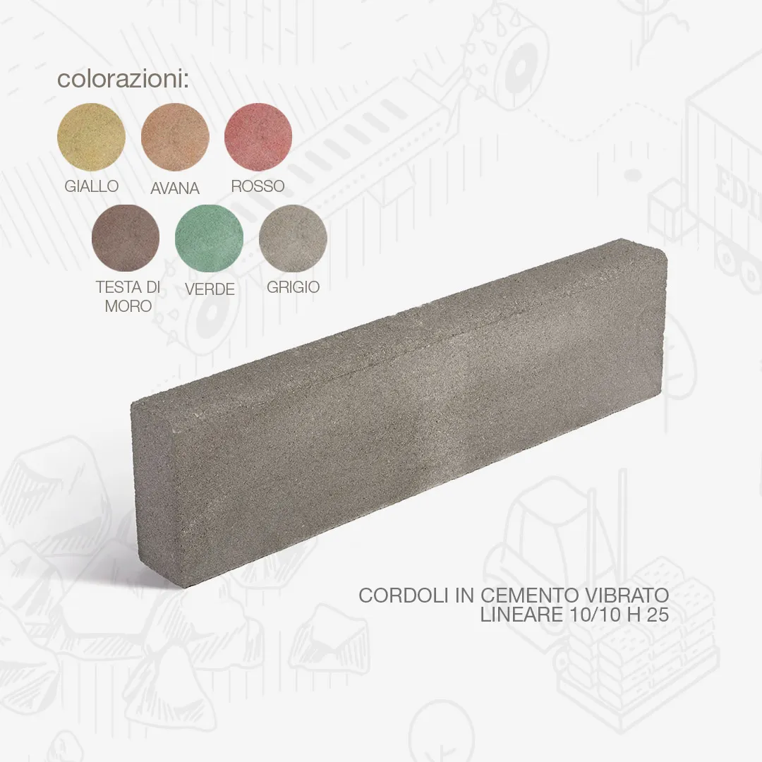 Edilbloc cordoli in cemento vibrato lineari