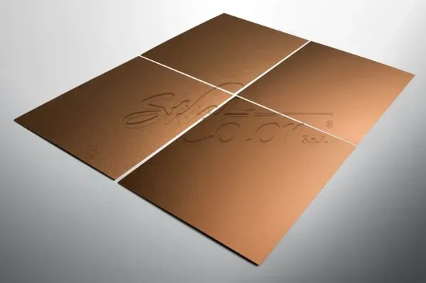 Steel Color TSteel Copper Gold Stof lamiera inox rame