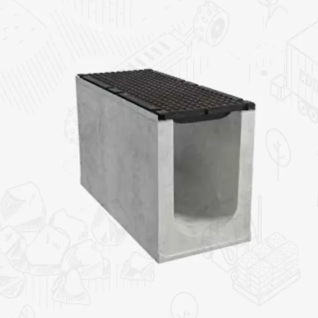 Edilbloc Giga 300 Alto canale cls con griglia ghisa