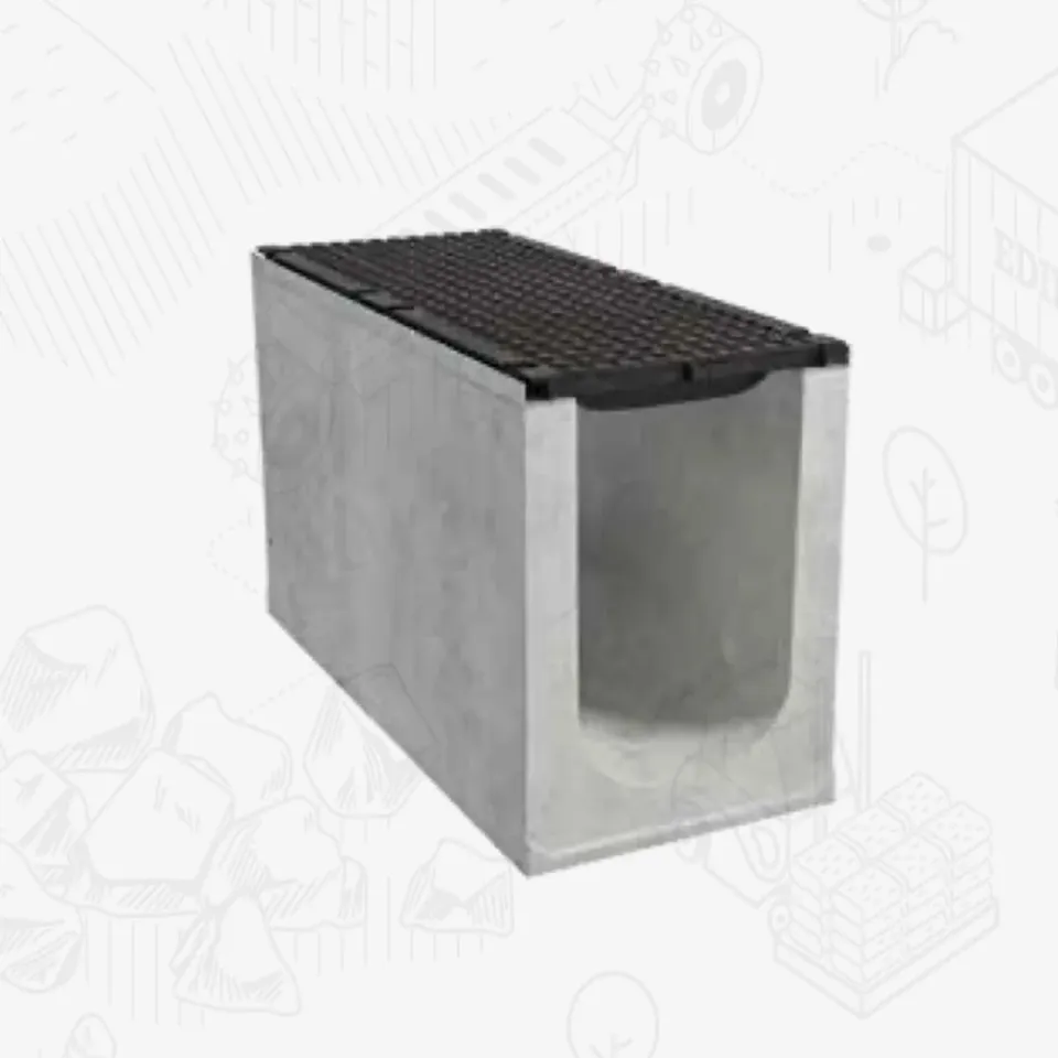 Edilbloc Giga 300 Alto canale cls con griglia ghisa