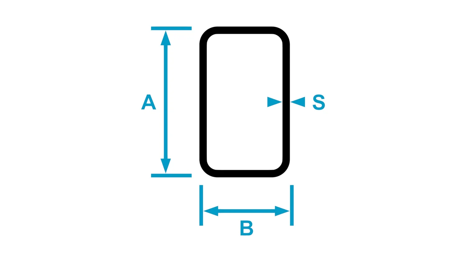 Variax tubolare rettangolare ferro zincato su misura S235JR