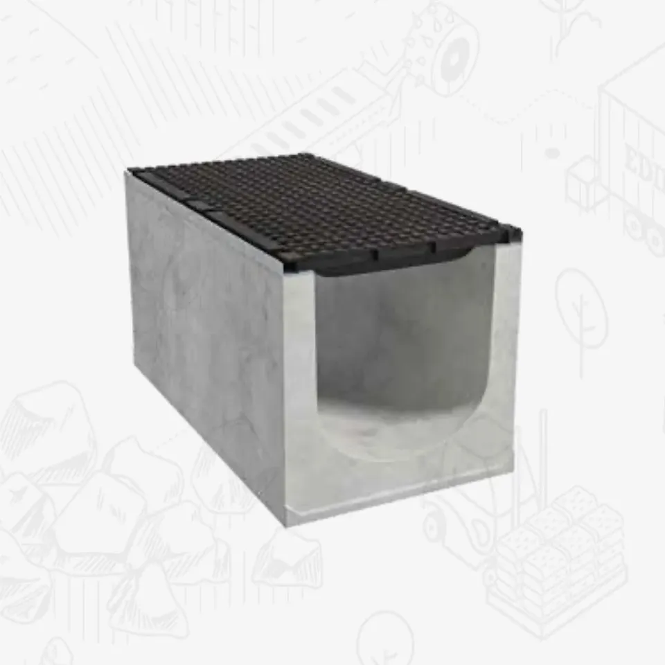 Edilbloc Giga 400 canale in calcestruzzo con griglia ghisa
