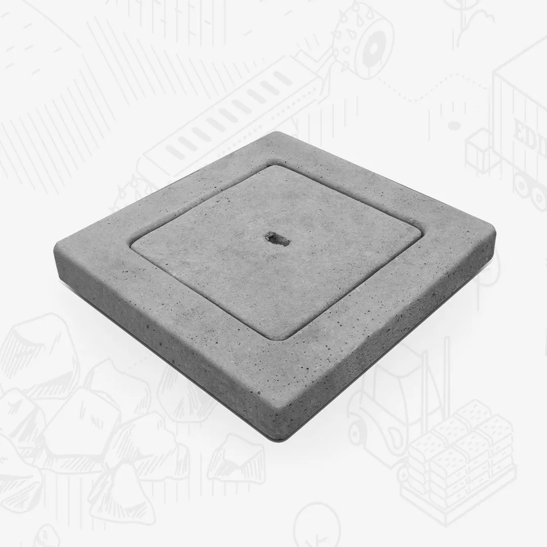 Edilbloc Solette quadrate chiusino pedonale cemento pozzetto