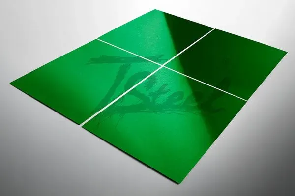 Steel Color TSteel Verde Satinato lamiera inox satinata
