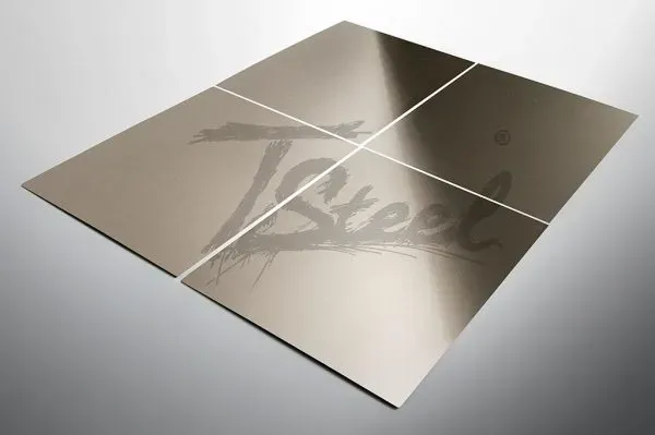Steel Color TSteel Champagne lamiera pallinata