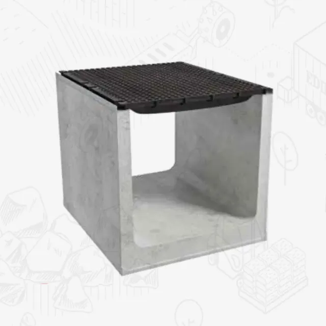 Edilbloc Giga 700 canale in cls griglia ghisa