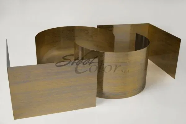 Steel Color SC 429 Gold lamiera incisa oro