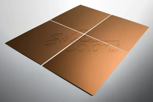 Steel Color TSteel Copper Gold Pallinato lamiera inox martellata