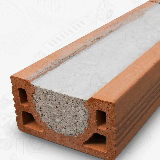 Edilbloc Archibloc architrave cemento larghezza 12 cm
