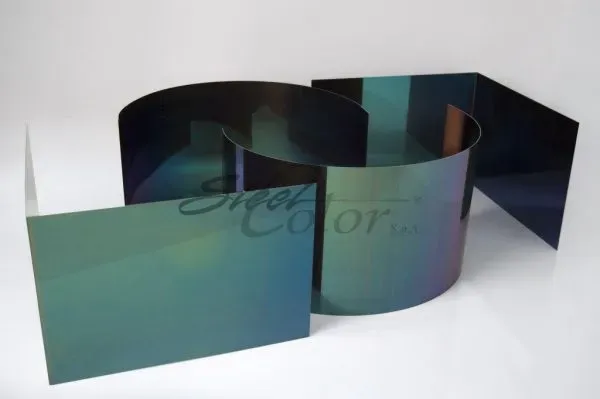 Steel Color Verde Satinato lamiera inox verde