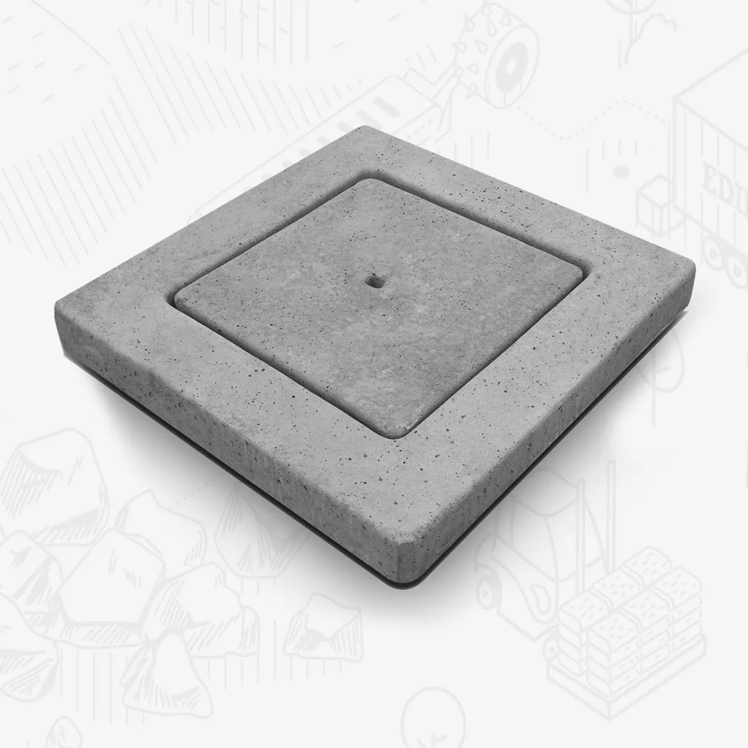 Edilbloc Solette quadrate chiusino pedonale cemento pozzetto