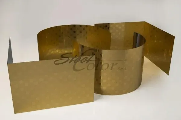 Steel Color SC 525 Gold lamiera incisa oro