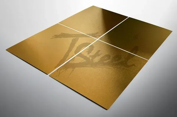 Steel Color TSteel Oro Satinato lamiera inox oro