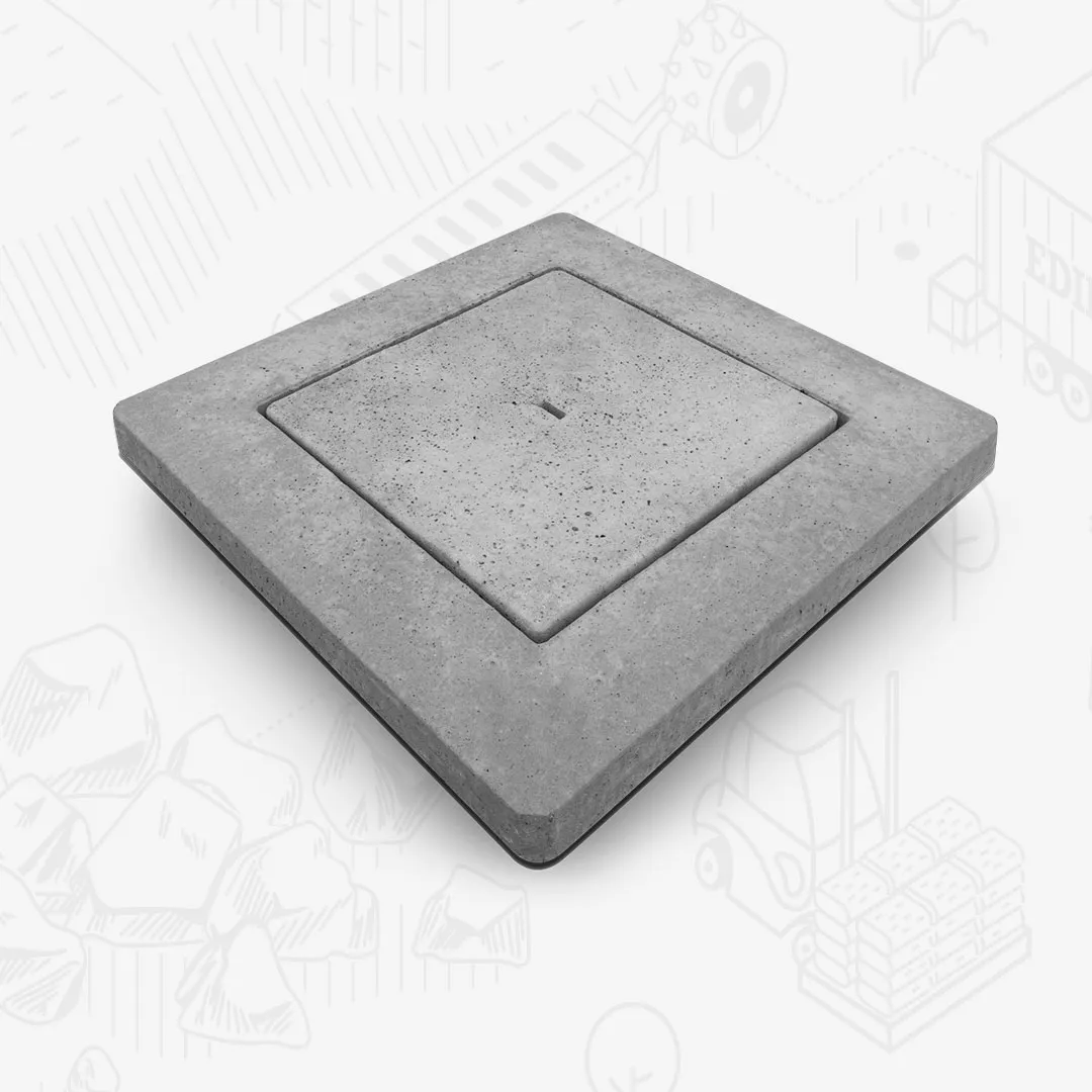 Edilbloc Solette quadrate chiusino pedonale cemento pozzetto