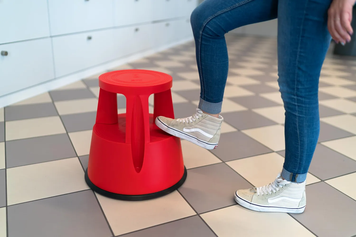 Gierre Rollingstep sgabello tondo con rotelle