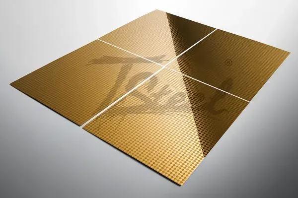 Steel Color TSteel 307 D Oro lamiera incisa
