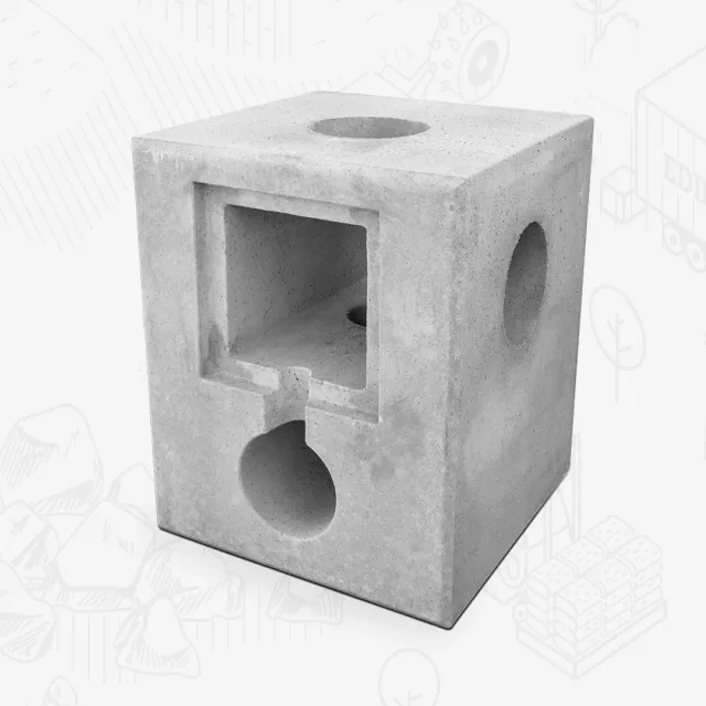 Edilbloc Plinto porta palo in cemento prefabbricato