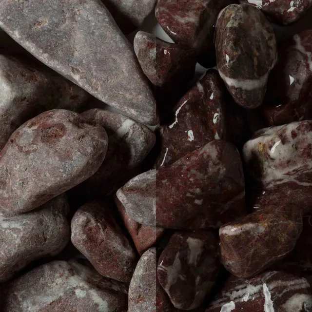Edilbloc Rouge Royale ciottolo rosso pietra naturale