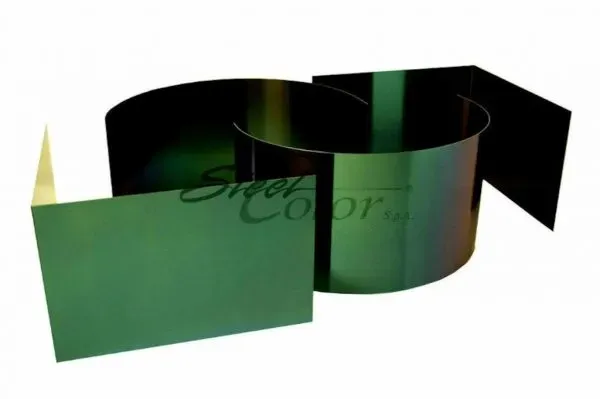 Steel Color INCO Verde Lucido lamiera inox lucida