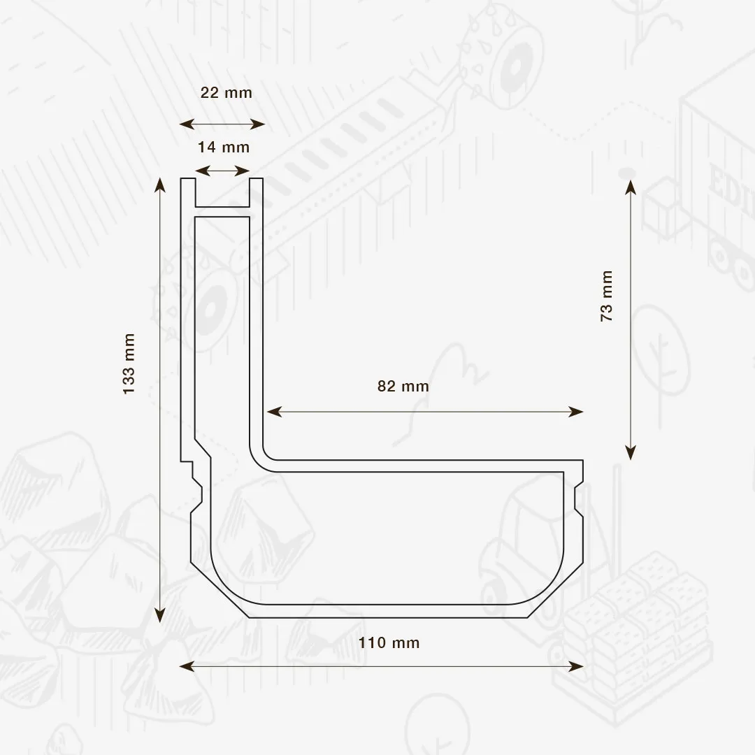 Edilbloc Top Line canalina design per esterni