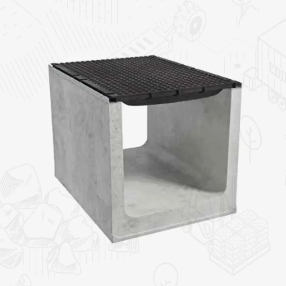Edilbloc Giga 600 canale cls drenaggio con griglia ghisa