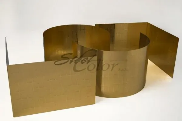 Steel Color SC 528 Gold lamiera incisa oro