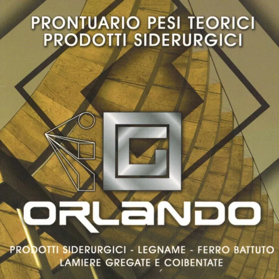 Orlando Prontuario Pesi Teorici manuale tubolari laminati